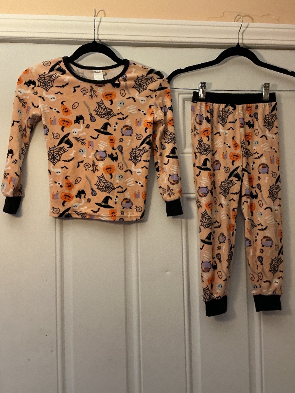 Modern Kids Halloween Pajamas Unisex Size 8 Spooky Halloween Print 2 Pc